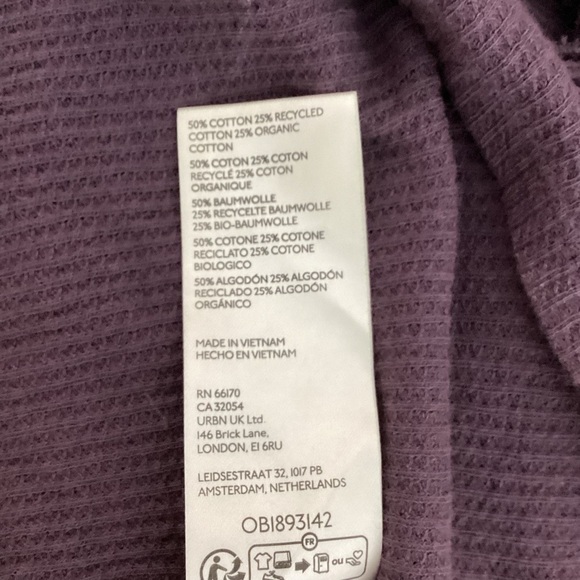 We The Free Ribbed Long Sleeve Top Vintage Wine Red XL - Picture 7 of 7